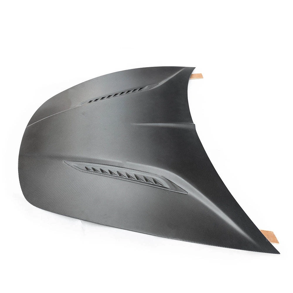 Matte Black Style Carbon Fiber Auto Front Machine Hood for Model 3 Sedan 4 Door 2017-2019 Carbon Fiber Bonnet Hood