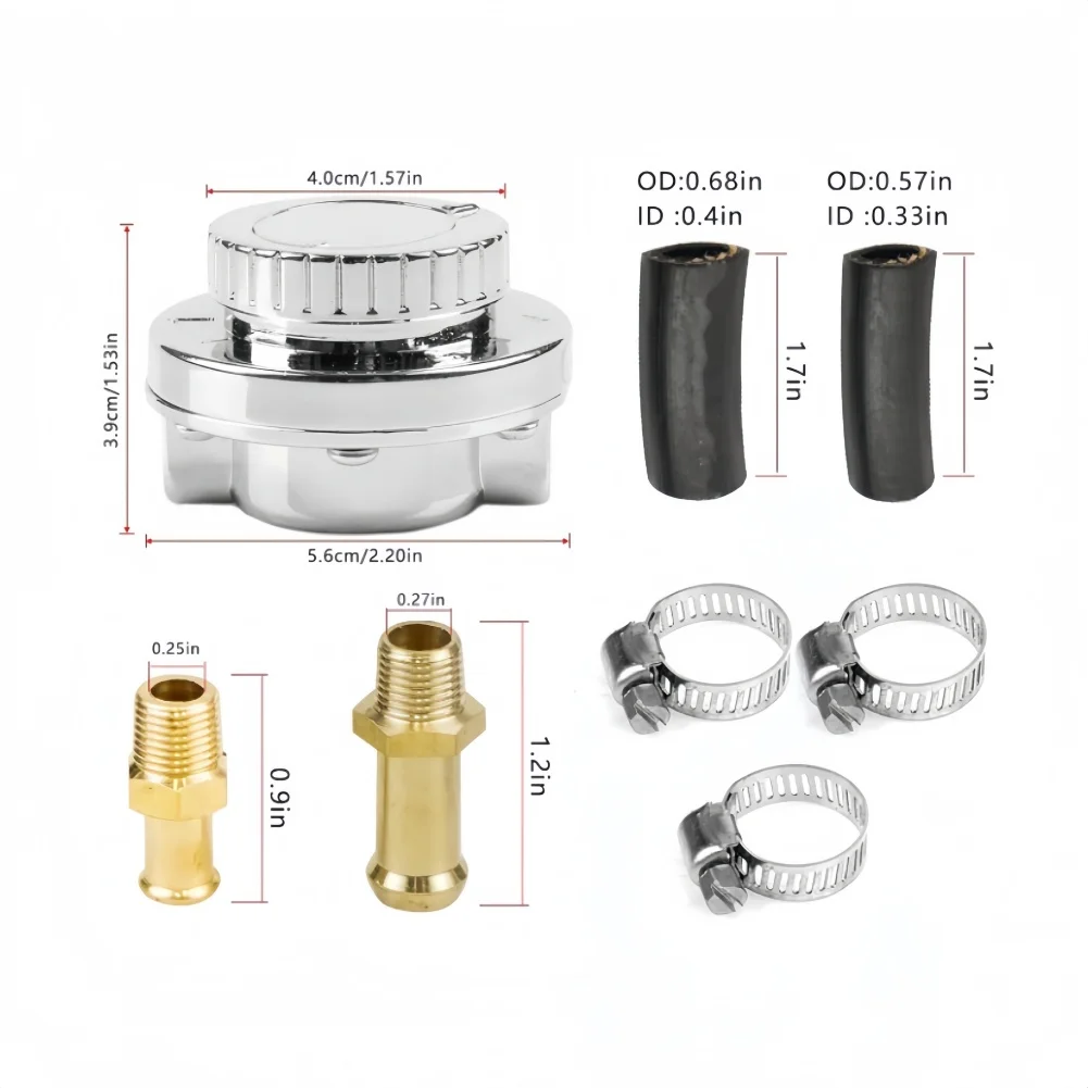 Fuel Pressure Regulator Regulating Valve For Carburetor Carb &5/16 3/8 Fittings Automotive Fuel System Modification Parts