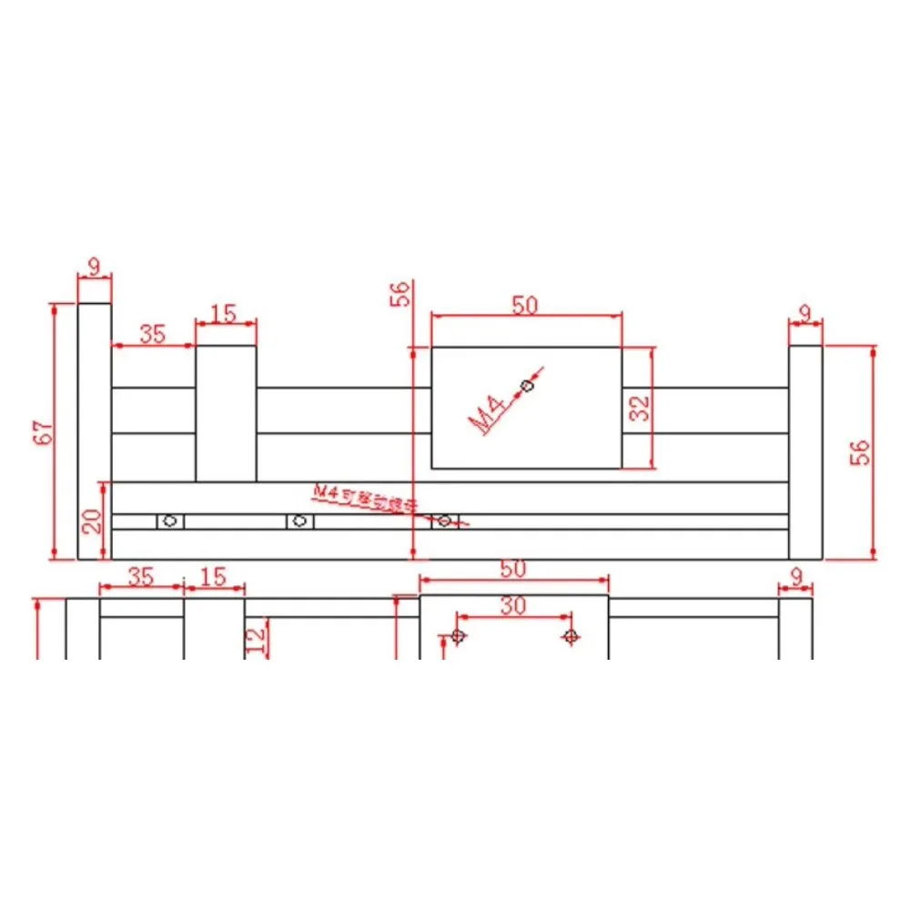 Dual Shaft Ball Screw Linear Guide Slide Table Precision Module Workbench High Accuracy CNC Cross-Type Motion