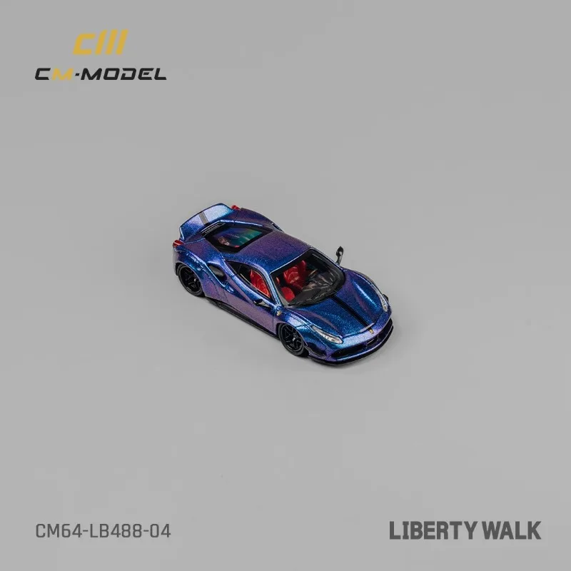 

В наличии 1/64 LBWK 488, литая под давлением модель автомобиля из сплава с широким кузовом, игрушки для мальчиков, детские праздничные подарки, украшения для взрослых.