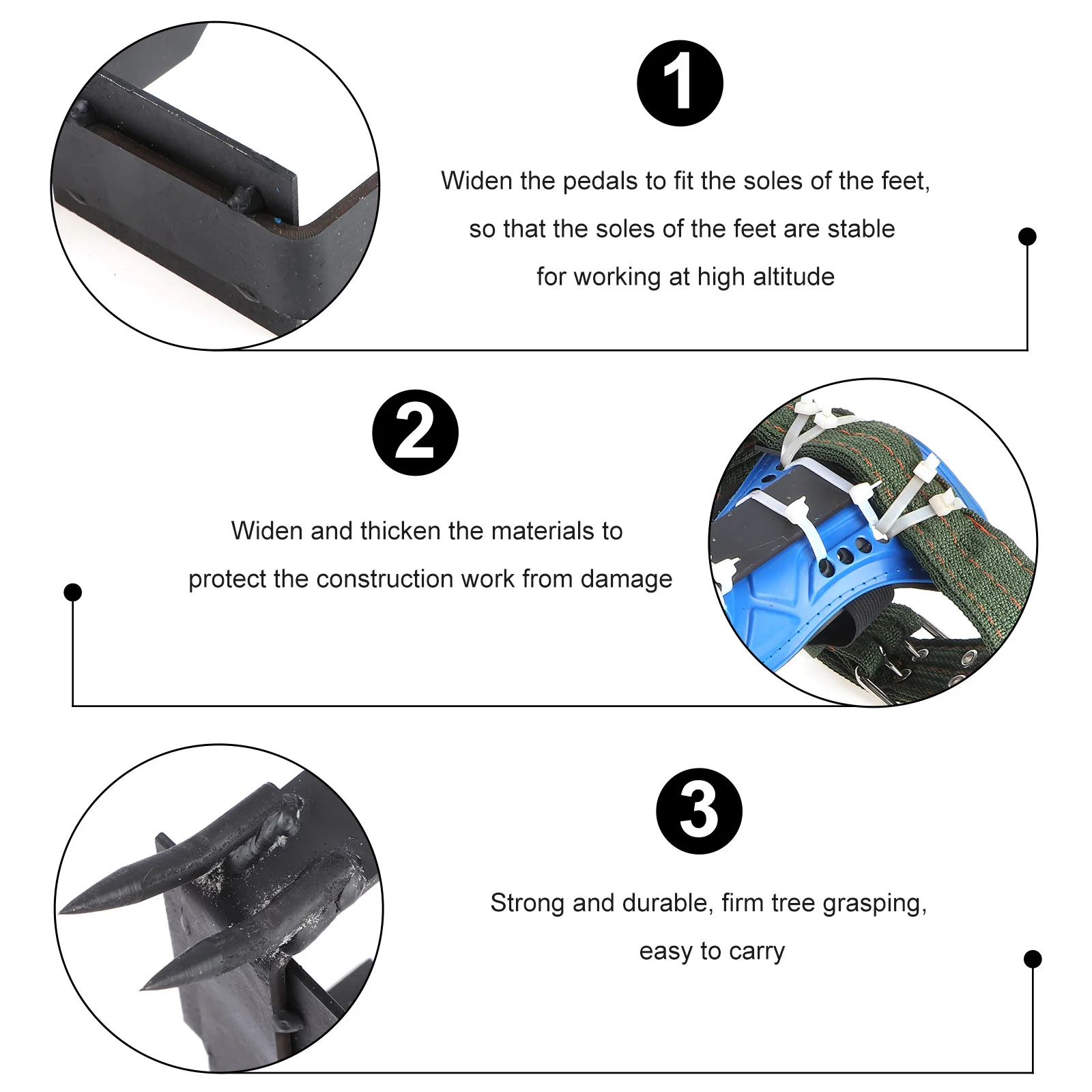 

1 Set Tree Climbing Spikes Iron Shoes Durable Steel Tips For Climbing Trees Outdoor Utility Pole Spike Gear Tool Spikes Shoes