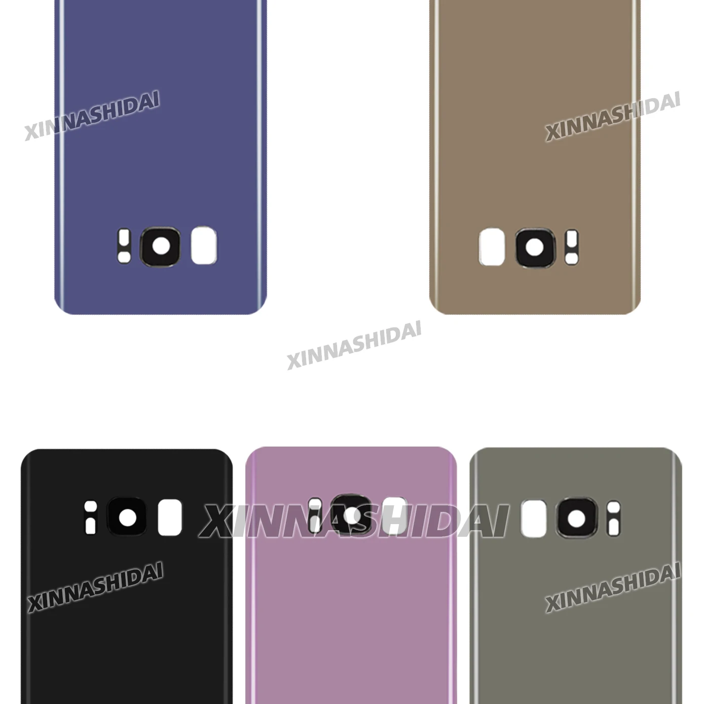 New Glass Housing for Samsung Galaxy S8 Back Battery Cover Rear Door Case Panel Replacement Part image 4