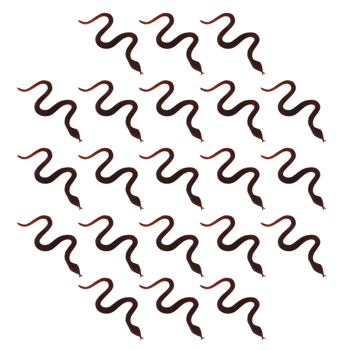 Mini giocattoli spaventosi del serpente Forniture leggere per scherzi in PVC Puntelli di gioco Vari colori Decorazioni fai da te per feste per bambini Simulazione di Halloween