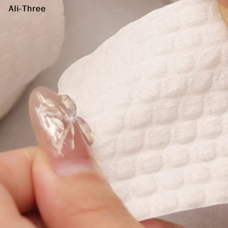 1000 قطعة/لفة رقيقة/سميكة مزيل الأظافر القطن المتاح خالية من الوبر نقع مسح القطن هلام البولندية إزالة مسمار الفن تنظيف الوسادة #3