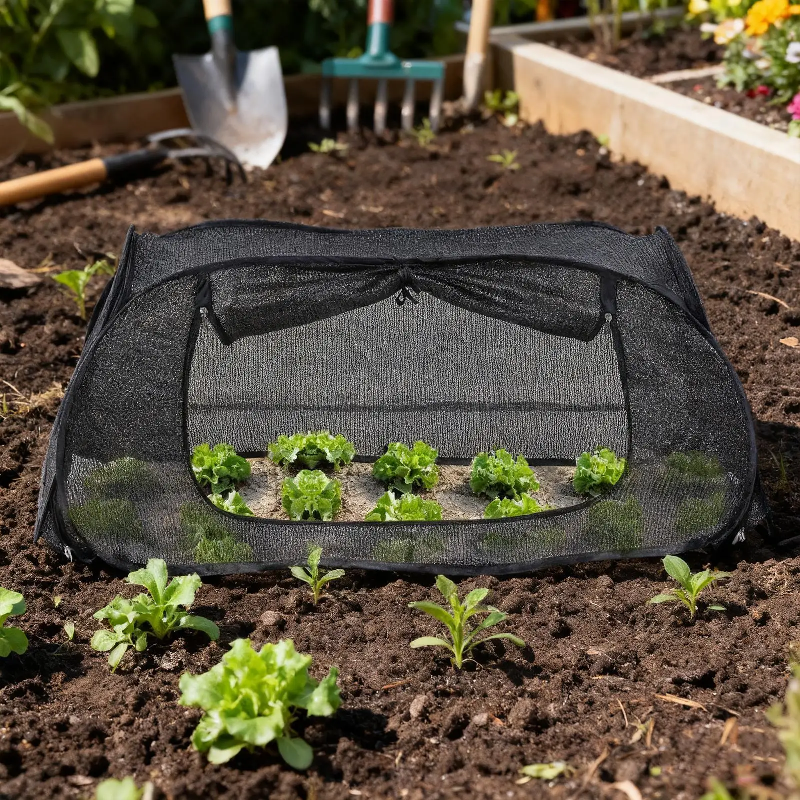 

Raised Garden Bed Cover Mesh Netting Barrier 45x19.6x17.7 Inch Garden Plant Covers For Outdoor Gardening Vegetable Flower Crop