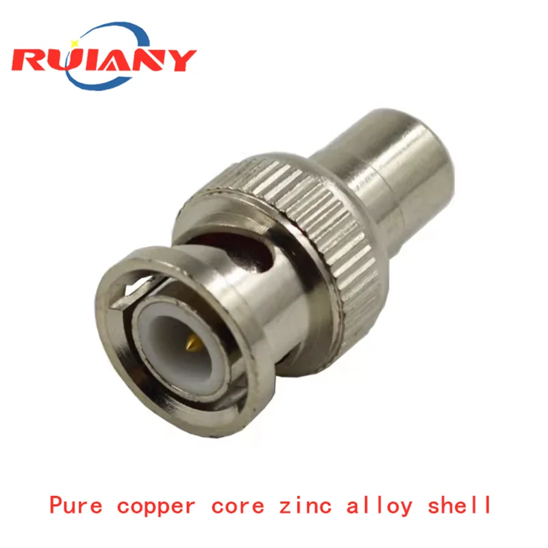 BNC para AV Monitoramento Áudio e Vídeo Rotor, Pure Copper Core, RCA Turning Lotus Mãe Cabeça, Q9