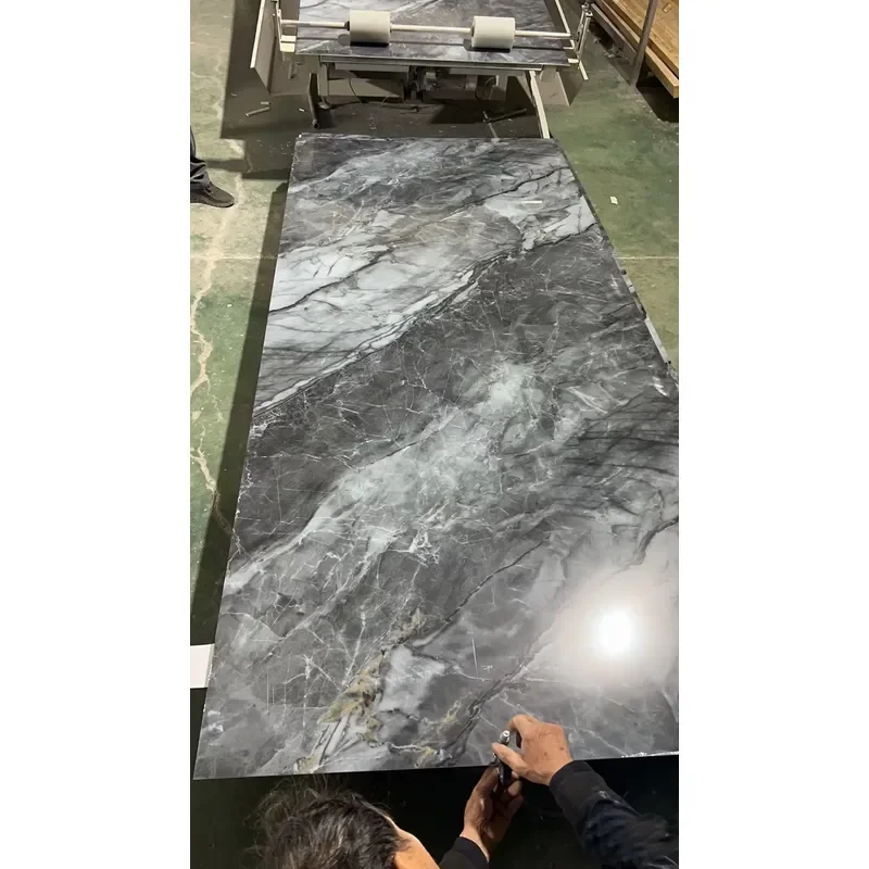 2026 High Quality PVC Marble Sheet Wall Panel Marble Texture UV Board for Home Office Decoration 7.10