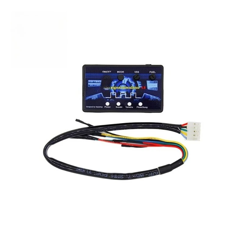 Autoshop Motorcycle ODO Simulator 4.0, K-Line Simulator, Speed & Fuel Level Simulator, Auxiliary For LCD Dashboard Repair