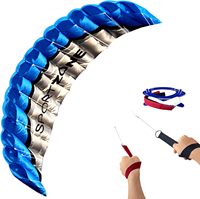 High Quality 2.5m Dual Line Blue Parafoil Parachute Sports Beach Kite Easy to Fly  Factory Outlet