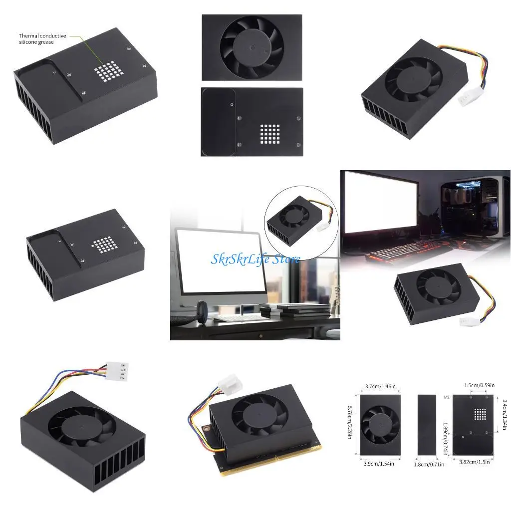 

E65E High Speed PWM Fan PWM Speed Adjustment Strong Cooling Air Heat Dissipation Fan