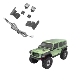 Faretti per cofano led fit to AXIAL SCX10 III Jeep Wrangler Rubicon JL Body 1/10 Radio Control car RC Upgrade parts