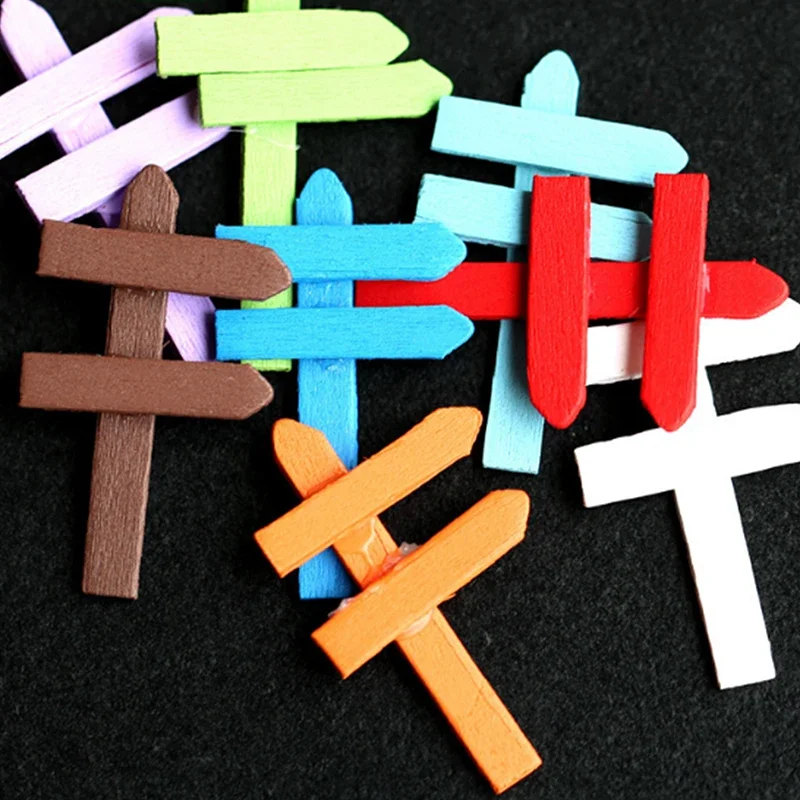 Color Signpost Garden Decoration Home Miniature Handicraft Accessories