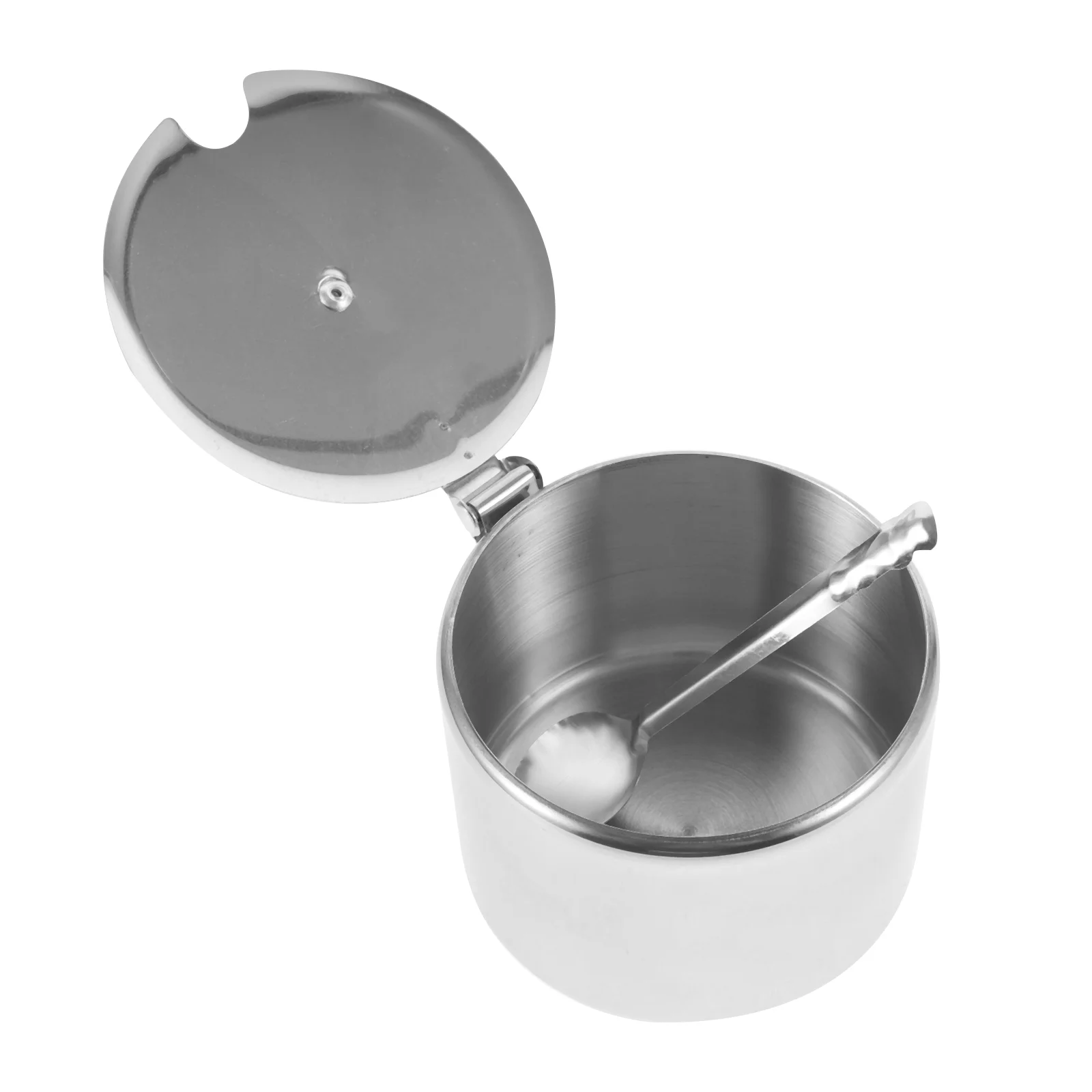 Biscuit Stainless Steel Sugar Bowl Bread Container Small Condiment Containers with Lids Cereals Sink Tray