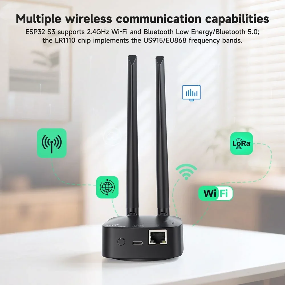 Elecrow ThinkNode M7 Meshtastic Gateway Wireless PoE Power Powered ESP32-S3 and LR1110 with Free Shipping