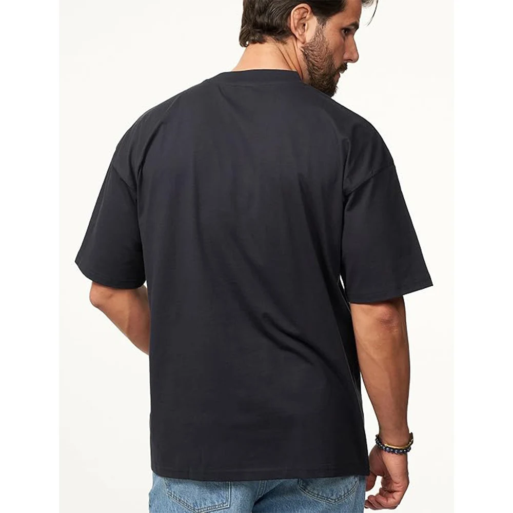 Combed Cotton Tees Tshirts Black Mens Solid Tops Woman Male Custom Team Uniform Class Clothes Summer Brand Customization