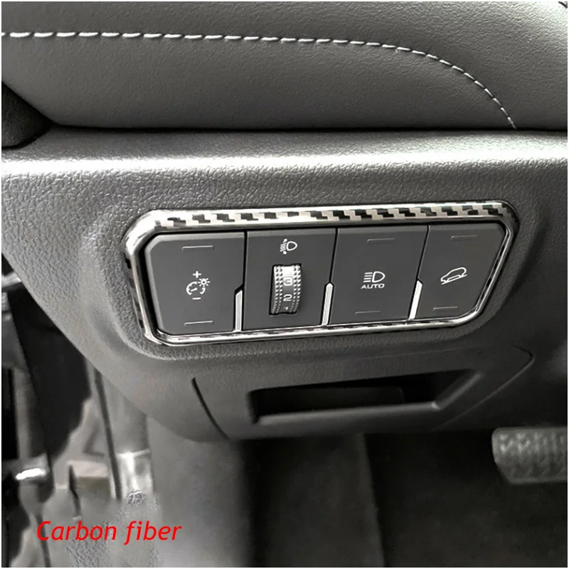 Car Head Lamp Light Switch Headlight Adjustment Knob Panel Control Protective Trim  Styling For Haval F7/F7X 2019 2020 2021