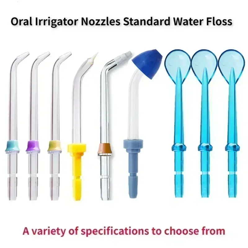 Oral Irrigator Nozzles Standard Water Floss Nozzle Portable Tooth Cleaning Device Accessories Replacement Sprinkler Orthodontic