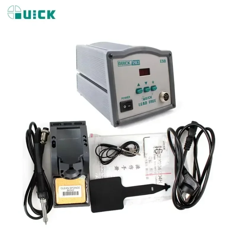 

New Quick 203H Lead-free Soldering Station 90W Electric Soldering Iron Digital Display Constant Temperature Solder