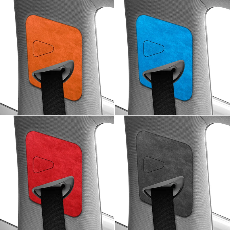 

Made of Alcantara For Tesla Model 3 Model Y Car Seat Belt Retractor Panel Protection Trim Sticker Interior Tuning Accessories