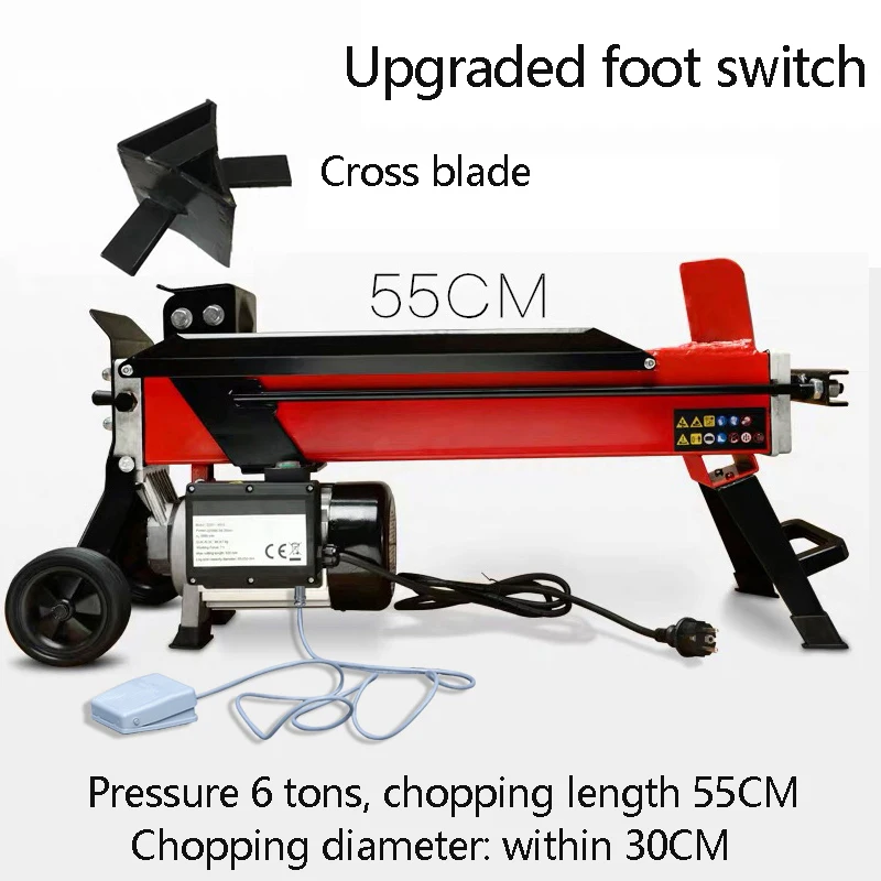 Hydraulic Wood Cutting Machine 220V 2000W High-Power Household Fully Automatic Wood Cutting Tool