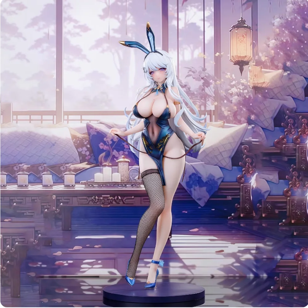 

26cm Hapitopi Machi Victory Bunny Girl Anime Figure Insight Cheongsam Bunny Girl Action Figure Konata Figurine Model Doll Toys