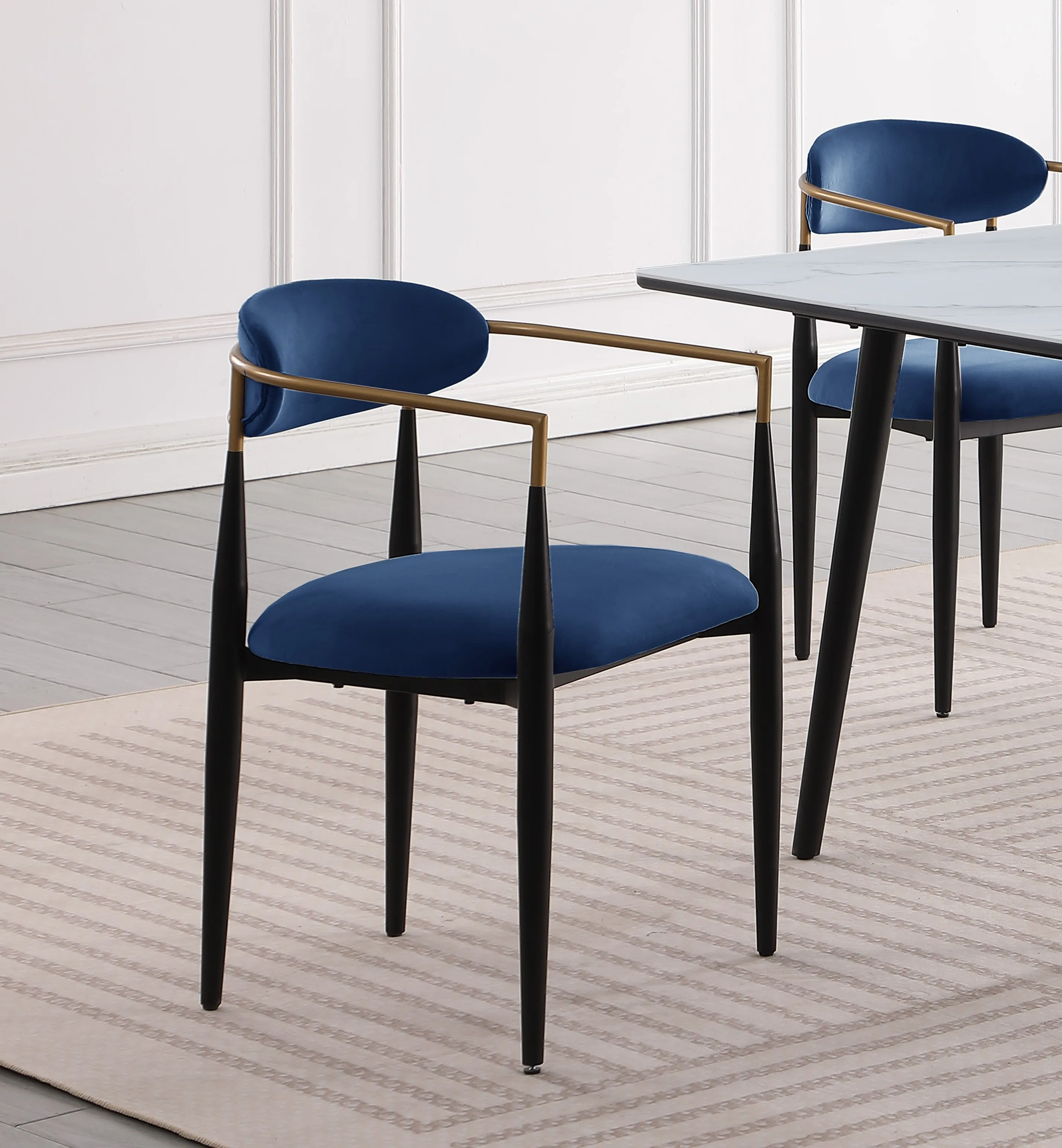 2025 Hot Sales Dining Sintered Stone Table And Chairs Fabric Upholstered Stylish Furniture