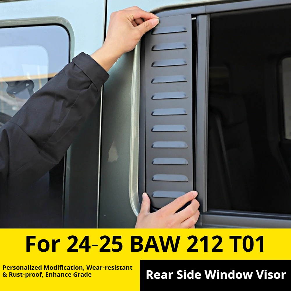 For 24‑25 BAW 212 T01 Rear Door Small Window Glass Decal, Special Upgrade Decorative Sticker Exterior Modification Accessories