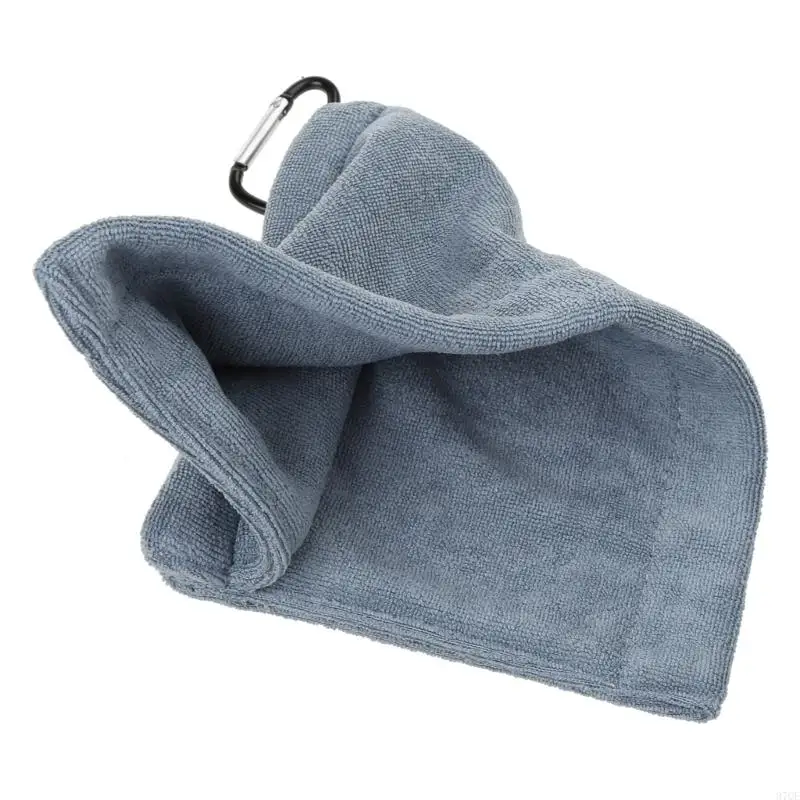 97QE Golf Towel Microfiber Golf Ball Towel with Carabiner Clip Golf Towels for Golf Bag Golf Course Exercise Yoga Camping Gym