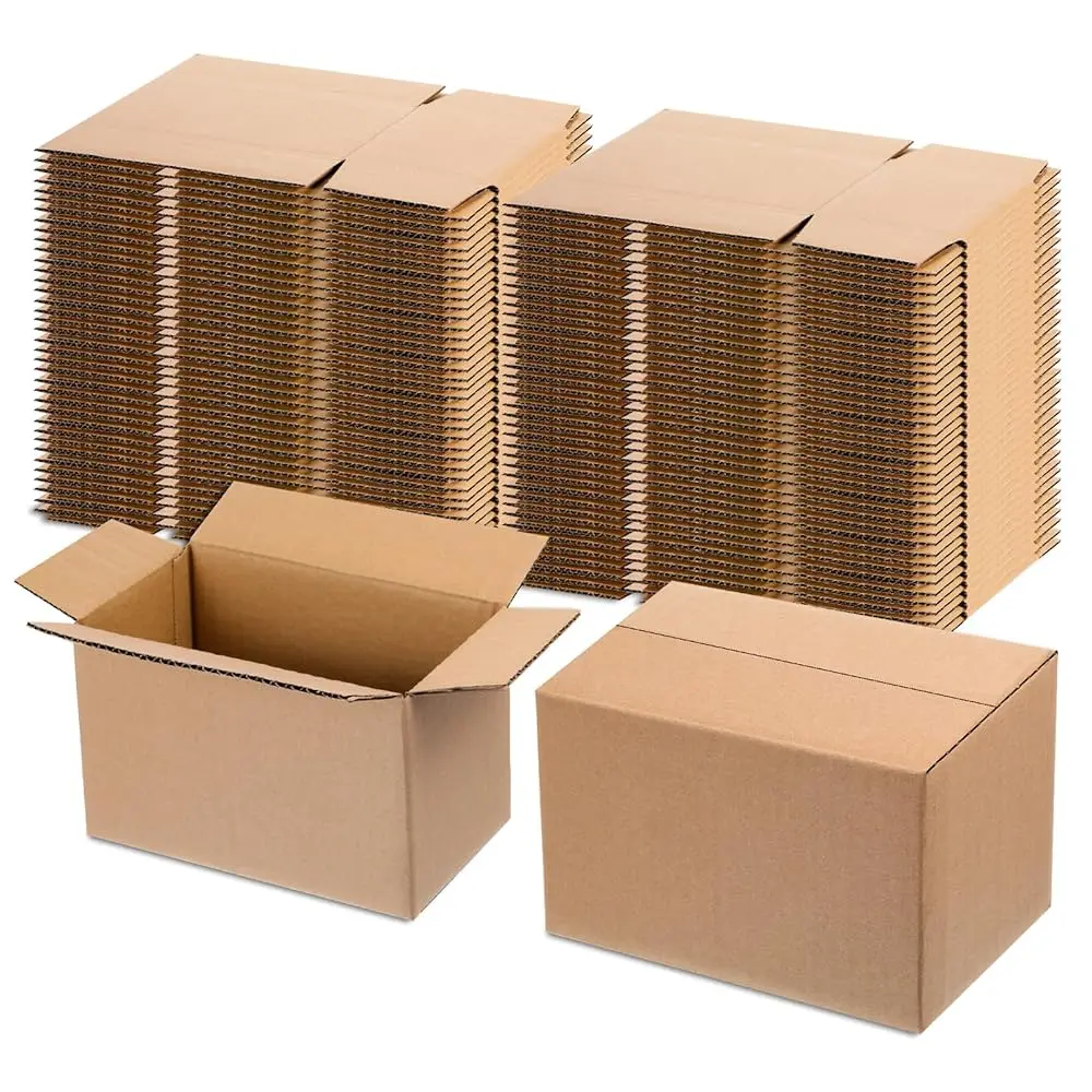 

75 Pack Small Shipping Boxes Corrugated Cardboard Mailing Boxes Small Mailing Packing Box for Packing, Moving, Business, 6.9