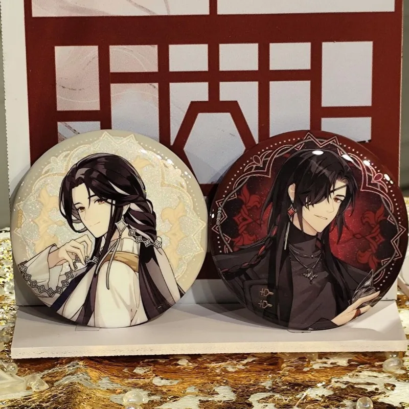 New Anime Heavenly Officials Blessing Acrylic Figure Brooch Tian Guan Ci Fu Hua Cheng Xie Lian Cosplay Badge Model Props Pins