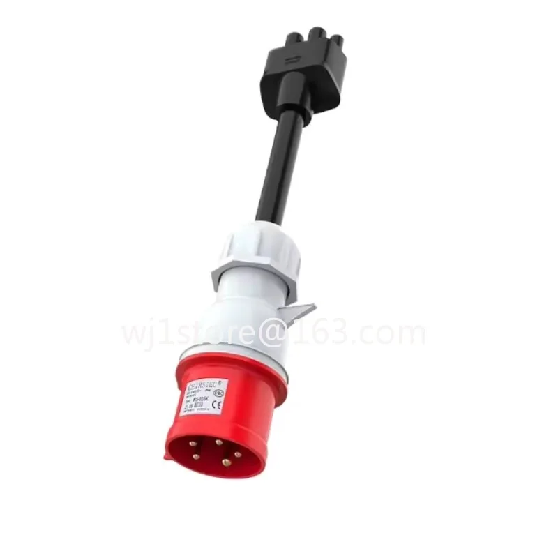 Adapter 5-pin 32A Gen 2 EV Charging Cable Extension Cable UMC Grounding Required Red Adapter