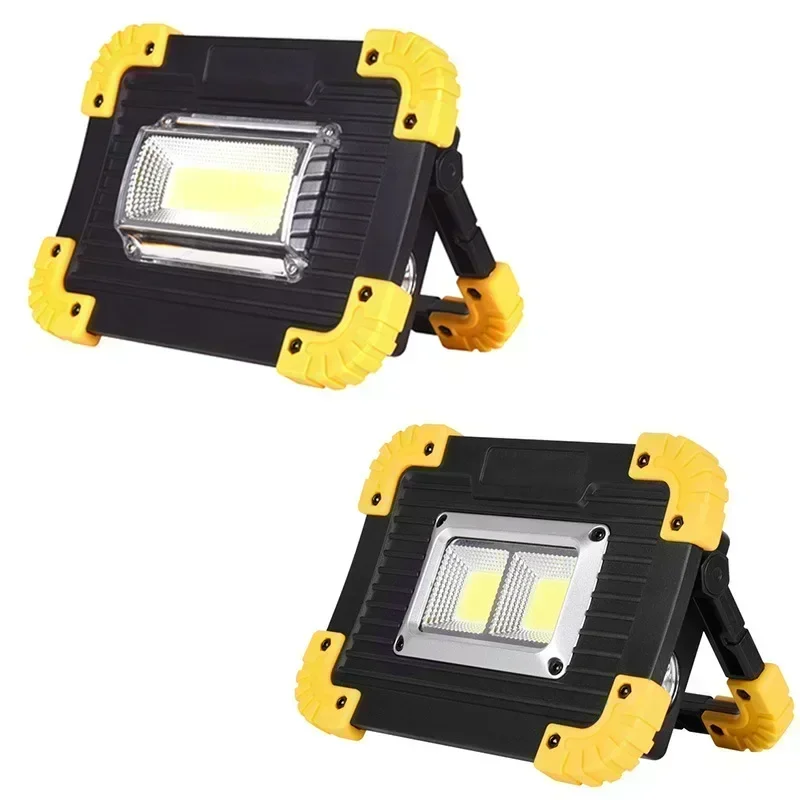 LED Portable Portable Rechargeable Floodlight Outdoor Emergency Power Display Portable Project Lighting Strong Light Searchlight