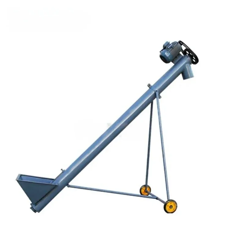 Feed Hoist Spiral Feed Mixing Fine Sand Powder Inclined Vertical Conveyor