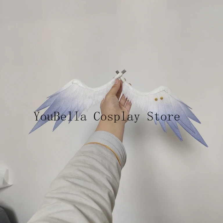 Cosplay Wings Headwear para Mulheres e Meninas, Jogo Honkai Star, Rail Hairpin, Halloween Singer, Carnaval Role Play Acessório