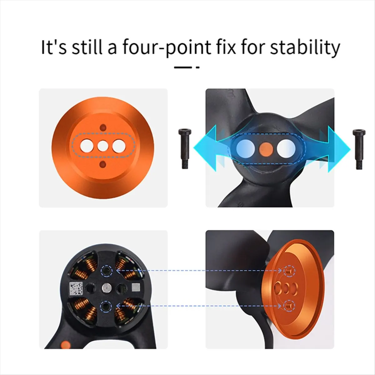 Drone Motor Cover for Avata 2 Traversable Motor Cover Waterproof Dustproof Motor Protective Cover Accessories,Orange [IANC-]