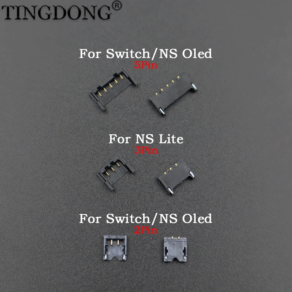 1-5PCS For Switch Host Battery Port Interface For Switch Oled Battery Socket For NS Lite Rechargeable Snap Plug Replacement