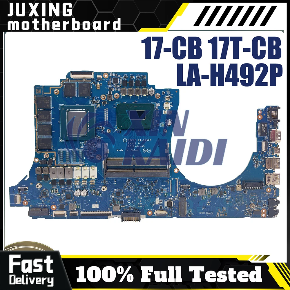 

LA-H492P For HP OMEN 17-CB 17T-CB LA-H492P Mainboard i3 i5 i7 CPU 100% Tested Laptop Mainboard