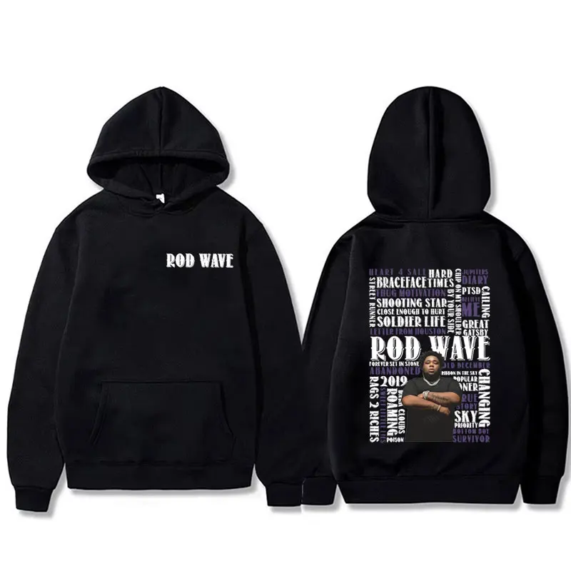 

Best Famous Rapper Rod Wave Graphic Hoodie Men Women Clothing Fashion Hip Hop Pullover Hoodies Men's 90s Oversized Sweatshirt