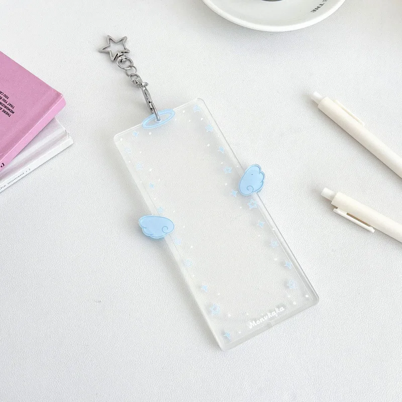 Marcos de cabina de fotos con alas de Ángel acrílicas, álbum de fotomatón para tiras de fotos de 2x6 pulgadas, álbum de boda, soporte para marcapáginas de 2X6