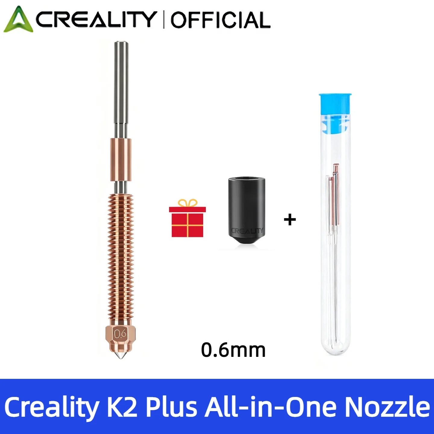 Creality K2/K2 Plus/Hi Combo für 3D-Druckerteile: Schnellwechsel-Düse, Schnellverschluss-Bimetall-Hartstahl-High-Flow-Hotend-Kit