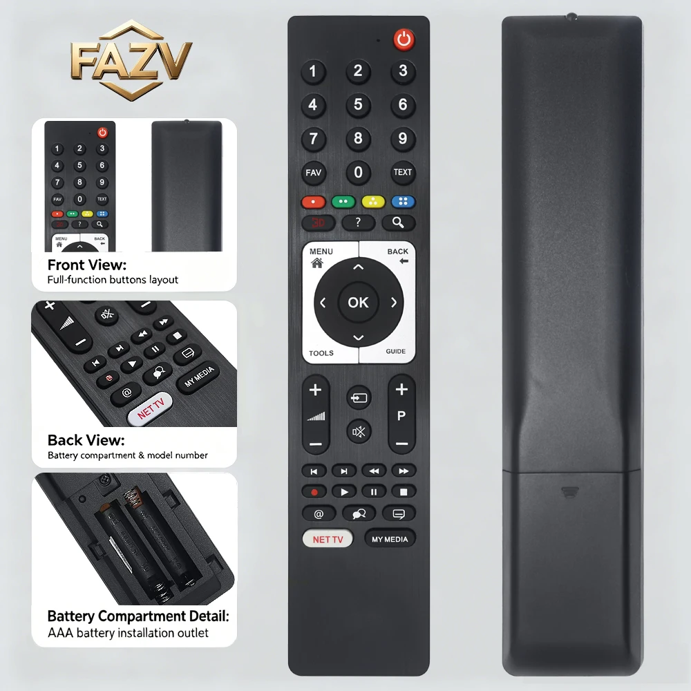 FAZV RM-L1383 Universal Remote Control for Grundig/Beko/Arcelik TP7187R T1252 RM-283C 06C RC-GD1/YE1