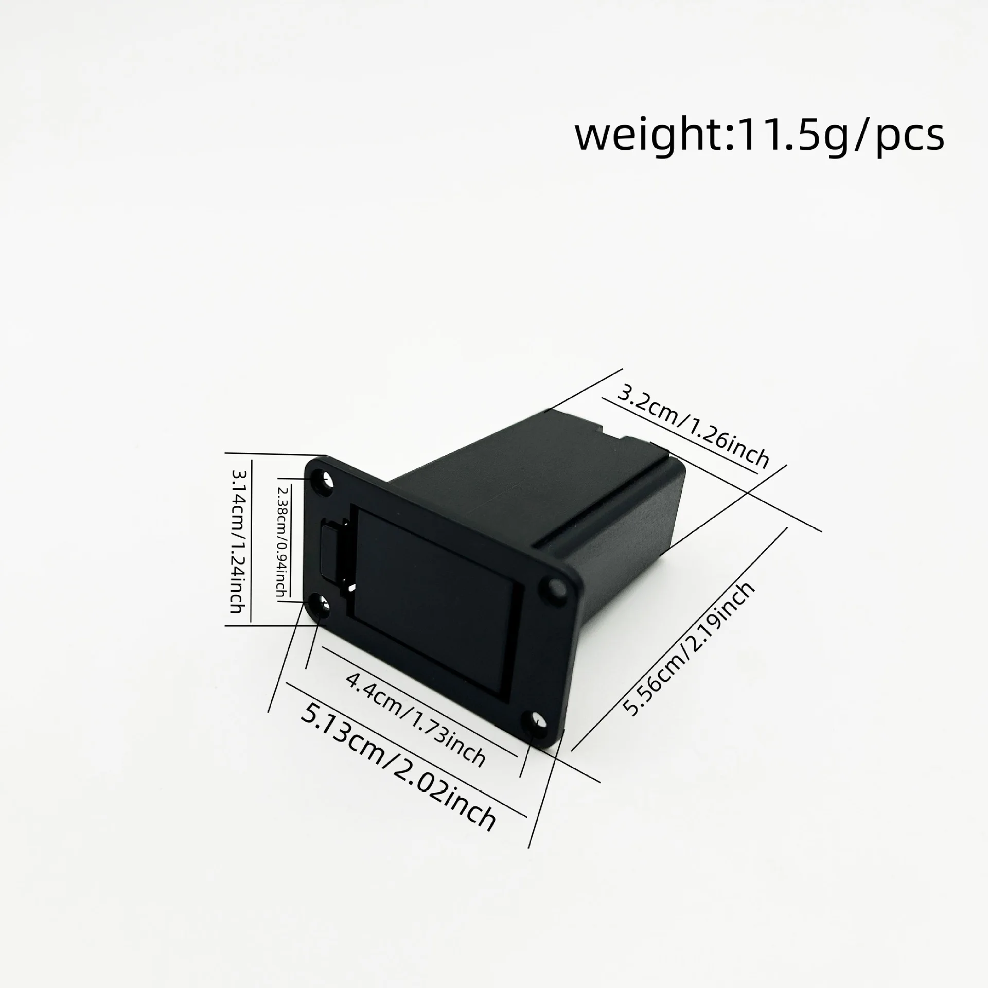 Flip Cover Pillar Type 9V Battery Box Guitar Battery Compartment for Electric Guitar Bass Active Pickup Power Case