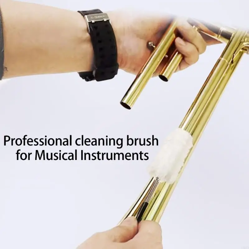 Trumpet Cleaning Care Tool Mouthpiece Brush Valves Brush Flexible Snake Brush 