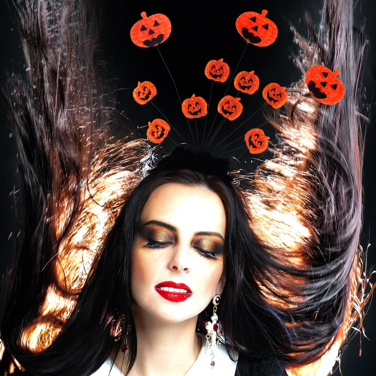 

1pc Pumpkin Headband Halloween Party Cosplay Hair Accessories for Adults Funny Costume Headpiece Reusable Halloween Elements
