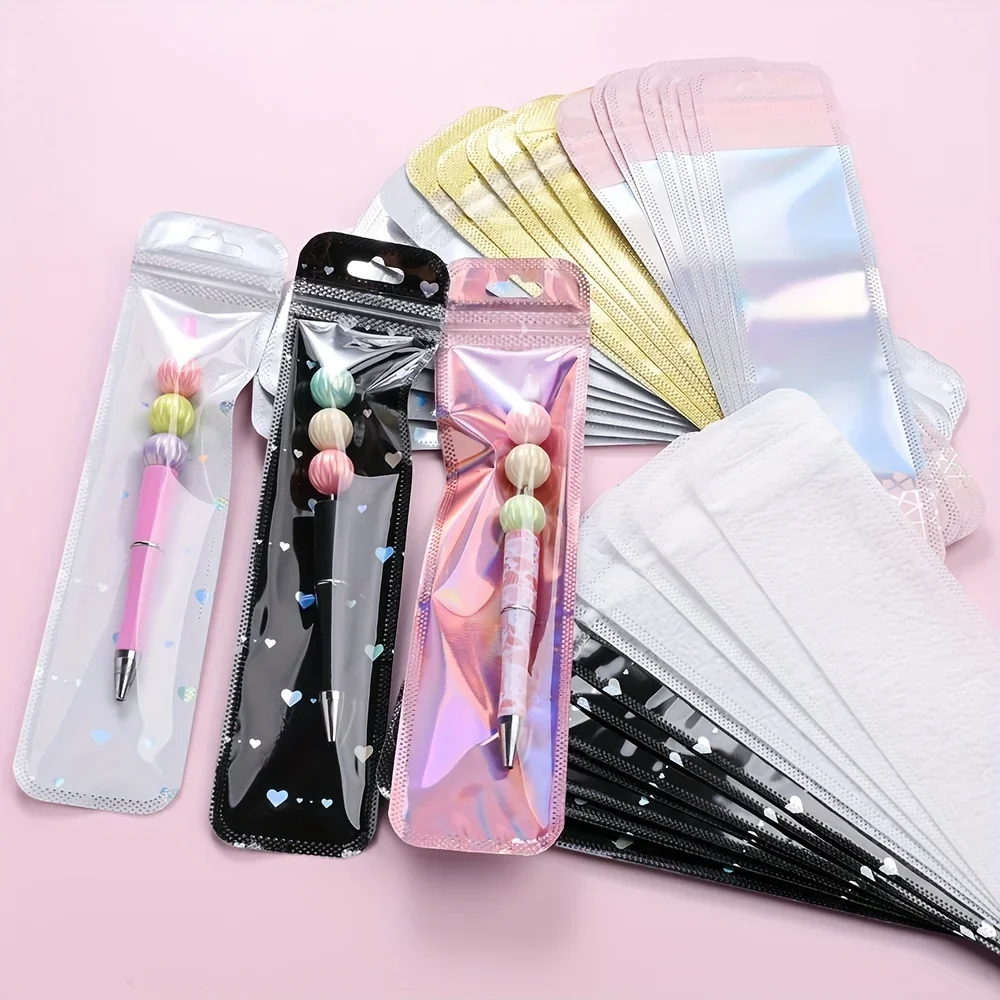 Transparent Plastic Ziplock Bags, Jewelry Display Packaging Bags for Jewelry Packaging, Pen Display Thickened Long Ziplock Bags
