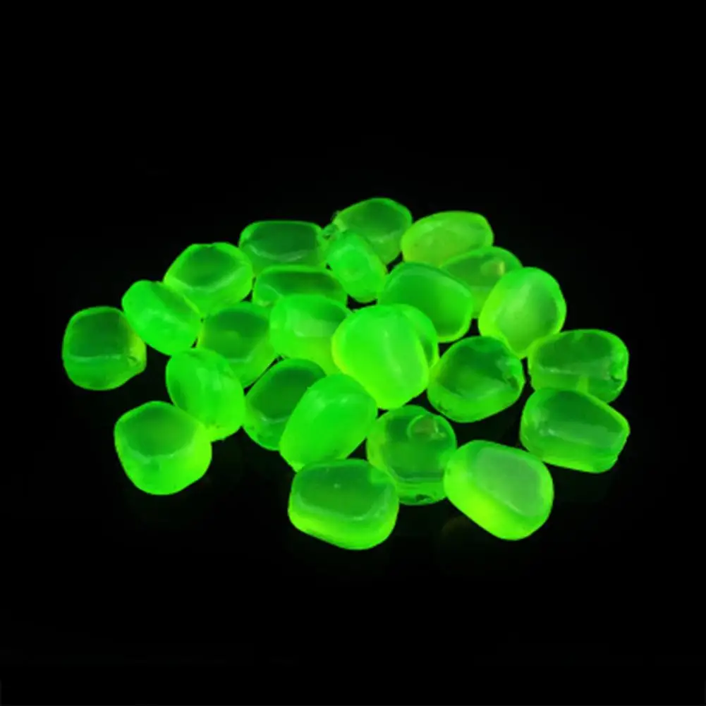 30Pcs/Pack Luminous Fishing Corn Soft Bait Sweet Corn Cream Smell Silicone Corn Bait Floating Water Corn Carp Fishing Lures Bait