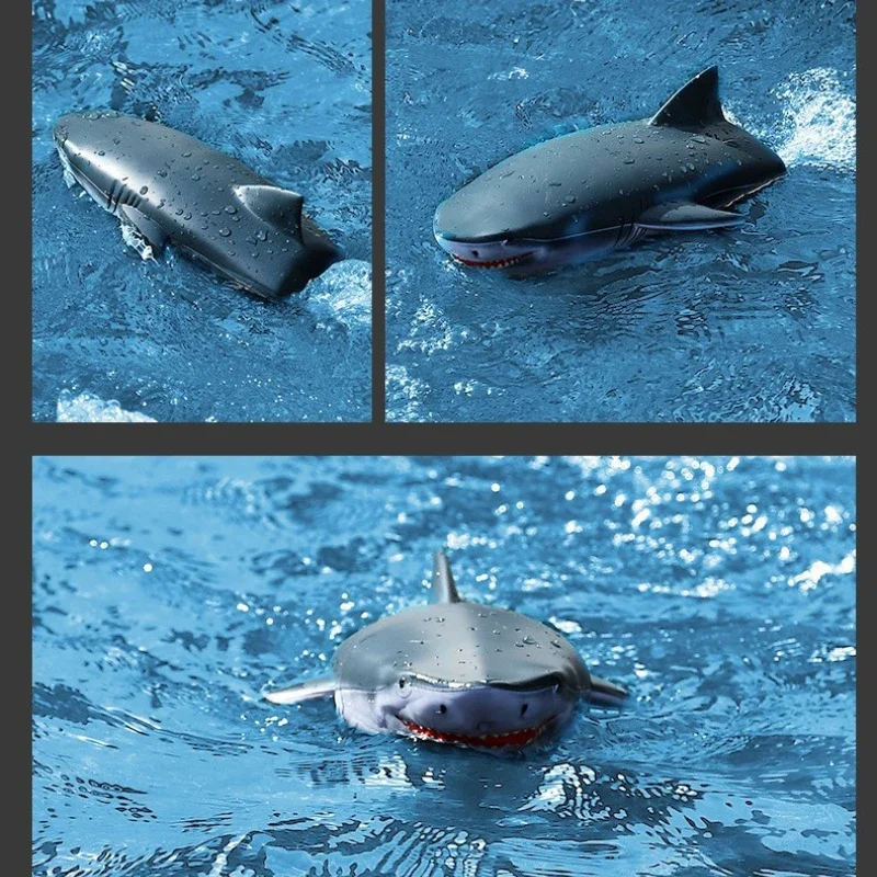 2.4G telecomando Shark Toys piscina bagno regalo telecomando barca giocattoli bambini ragazzi bambini Cool Toys Shark Submarine