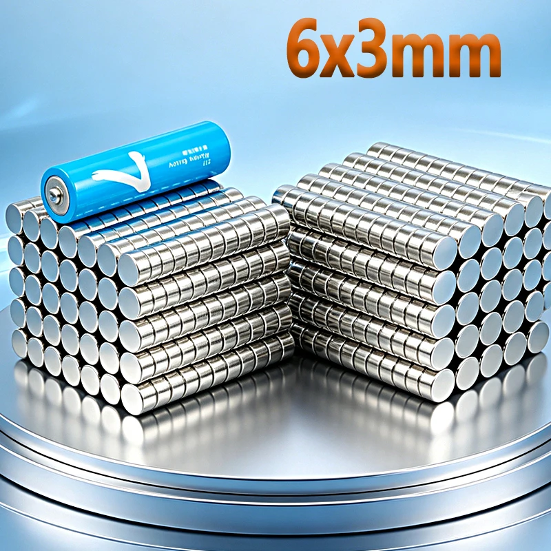 N35 NdfeB 6x3mm Magnet Round Shape Permanent Magnetic Imanes 6*3mm Magnet Accessory Neodymium Fridge Magnets 20-2000pcs