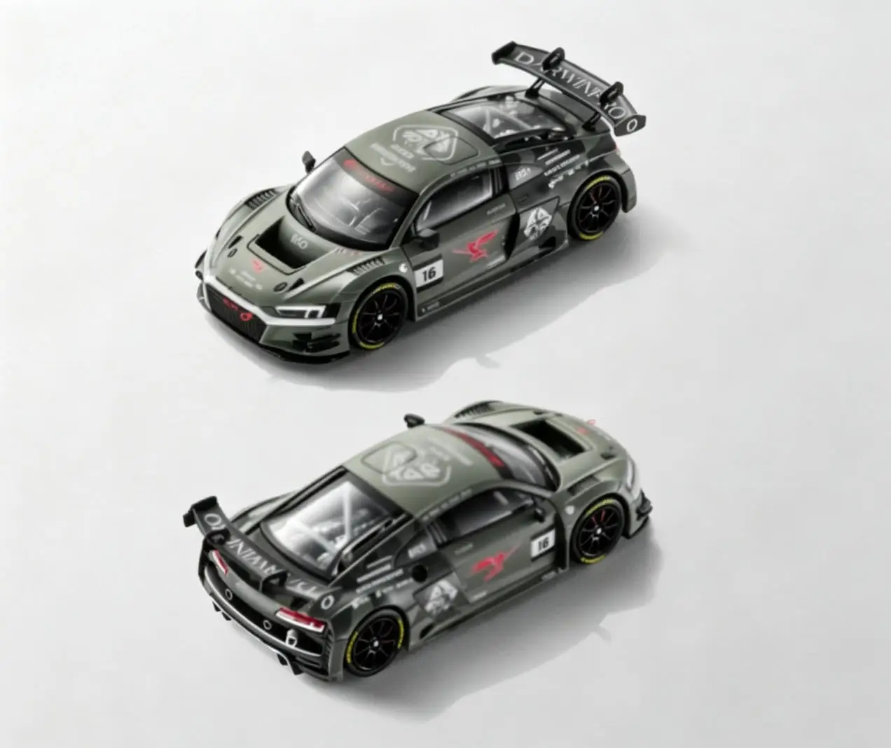 KILO Works KW x DarwinPRO 1:64 DarwinPRO R8 LMS GT3 EVO Il Modèle de Voiture en Métal Moulé sous Pression Collection Édition Limitée Alliage
