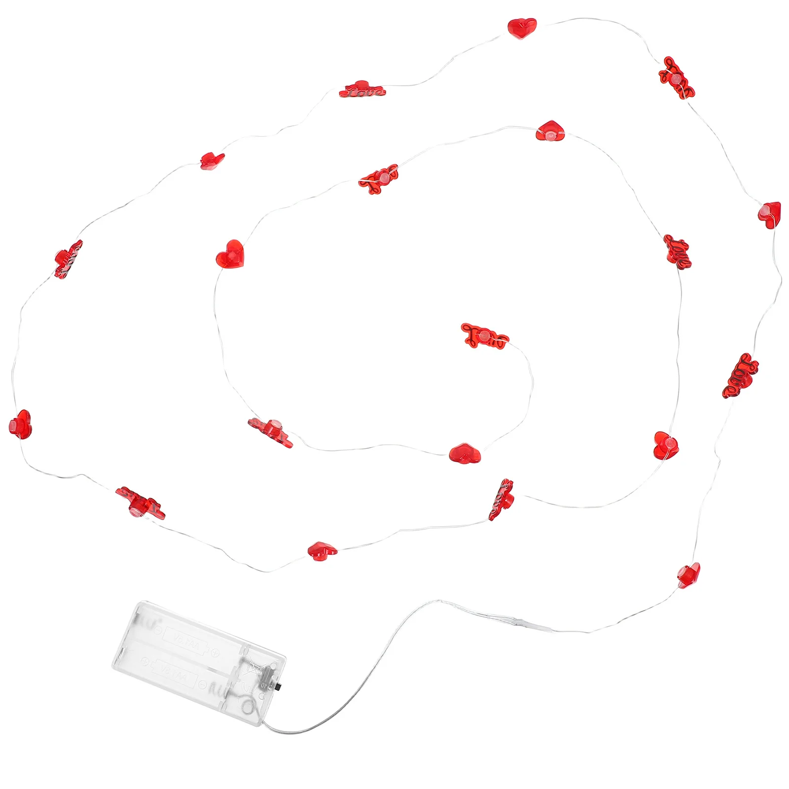 

Valentine's Day Table Lights LED Heart Shaped String Red Waterproof Romantic Decor Indoor Outdoor Love Shape Light